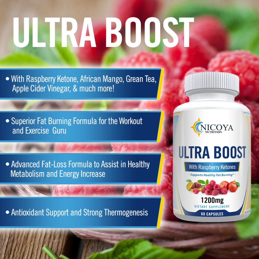 Nicoya Nutrition Ultra Boost Raspberry Ketone Weight Loss Supplement