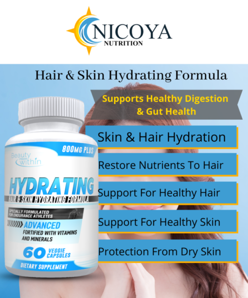 Nicoya Nutrition Hair & Skin Hydrating formula benefits