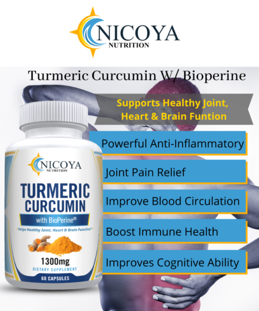 nicoya nutrition turmeric curcumin with bioperine benefits
