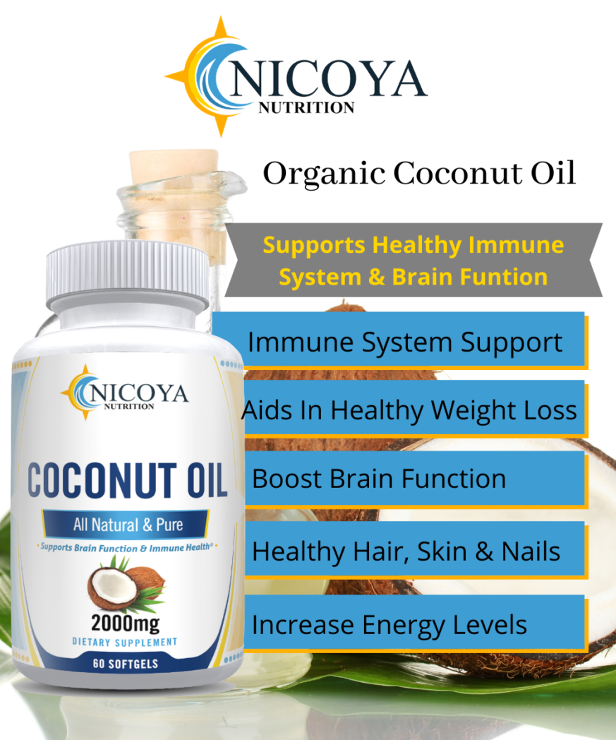 Nicoya Nutrition Organic coconut Oil Vitamin Supplement