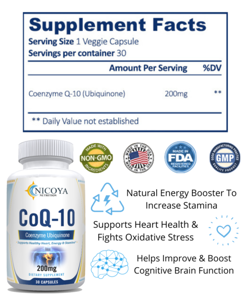 COQ10 supplement facts and benefits