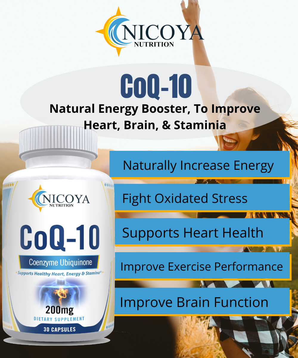 nicoya nutrition Coq10 vitamin supplement benefits