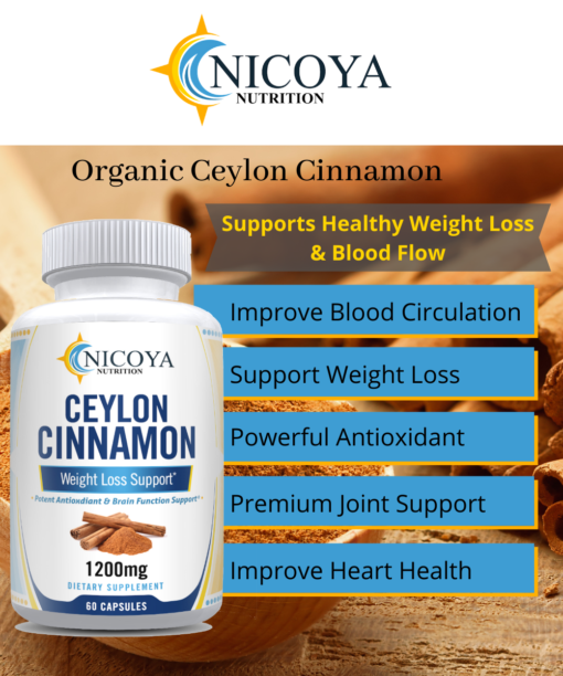 nicoya nutrition ceylon cinnamon vitamin supplement benefits