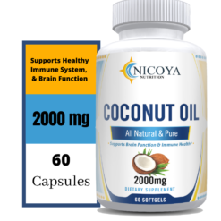 Organic coconut oil vitamin supplement