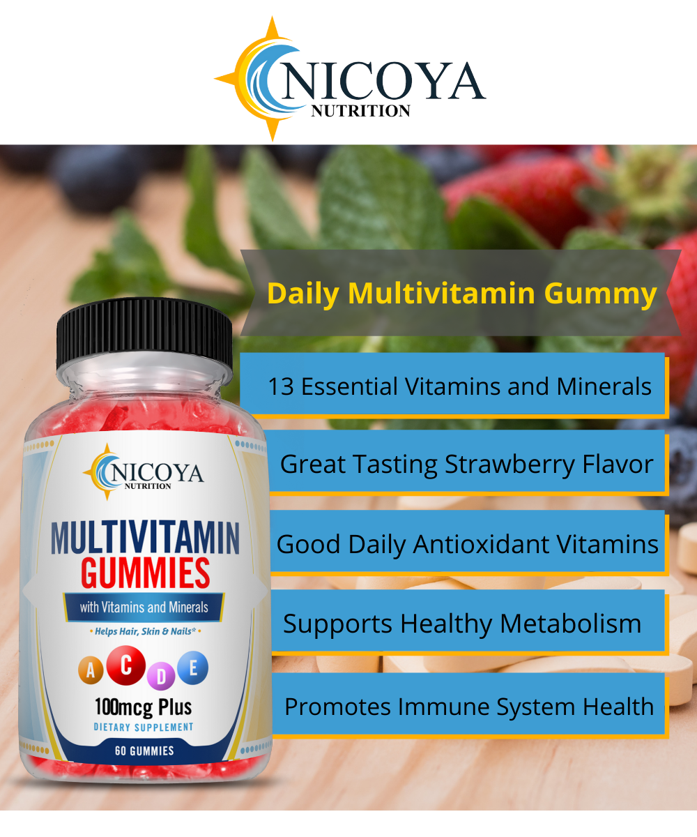 nicoya nutrition multivitmain gummy supplement