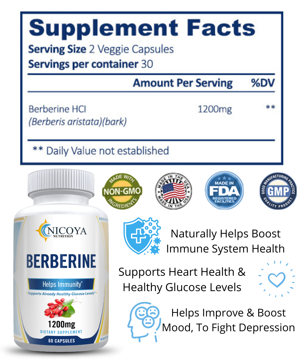 Berberine Extract - Nicyoa Nutrition | Health and Wellness Vitamin ...