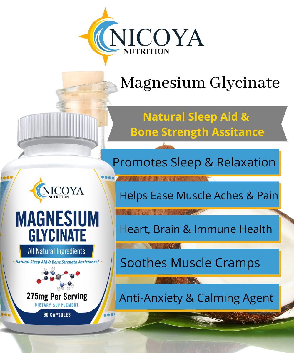 Magnesium Glycinate Sleep, Stress & Anxiety Relief | Nicoya Nutrition