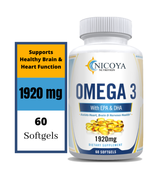 omega 3 fish oil softgel vitamin supplement