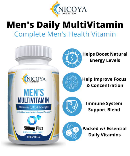 Men's daily multivitamin supplement benefits