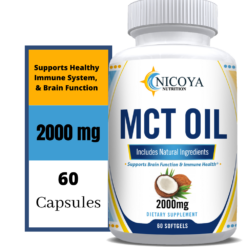 Organic mct oil vitamin supplement