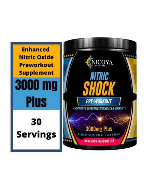 nitric shock preworkout supplement powder honeydew watermelon