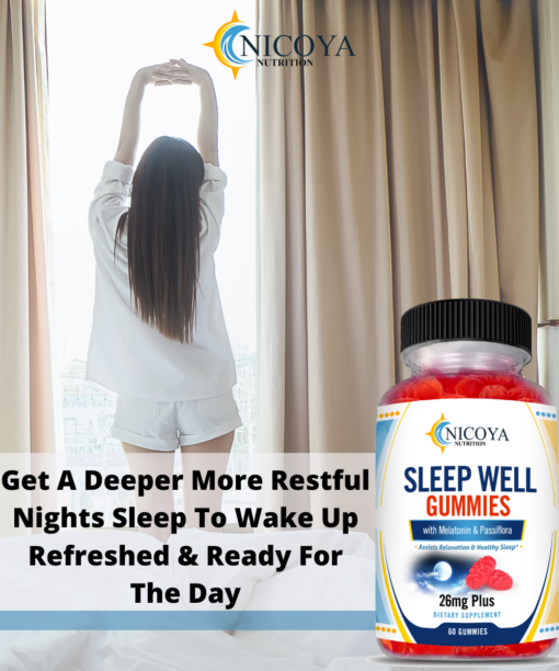 get a deeper and more restful nights sleep with our sleep well gummies